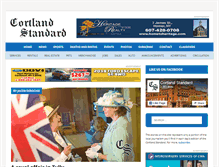 Tablet Screenshot of cortlandstandard.net